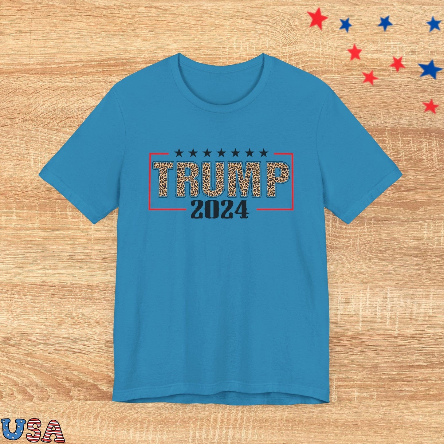patriotic stars T-Shirt Aqua / XS Trump Stars 2024