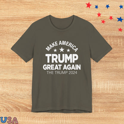 patriotic stars T-Shirt Army / XS Make America Great Again! The Trump 2024