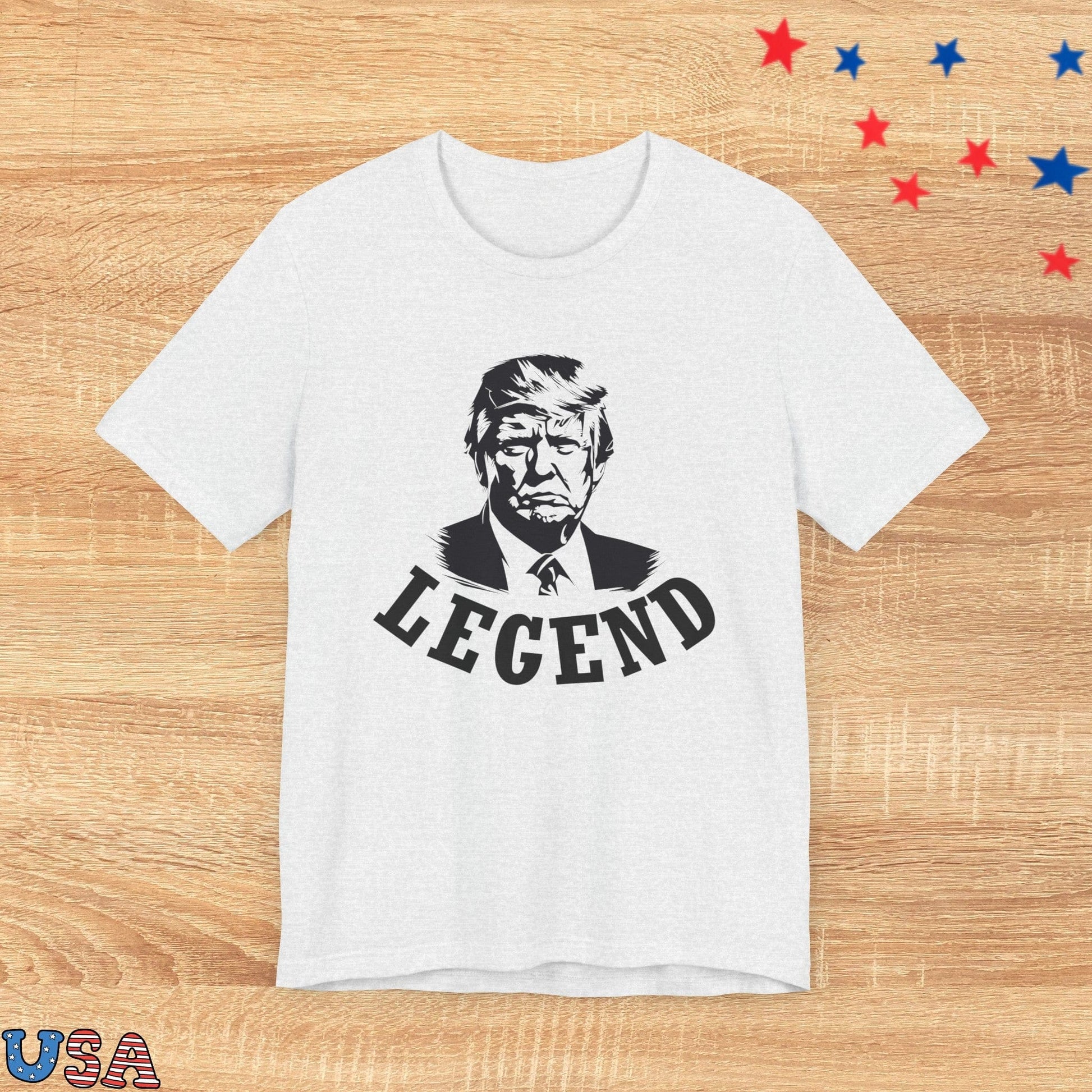 patriotic stars T-Shirt Ash / XS Trump Is Legend