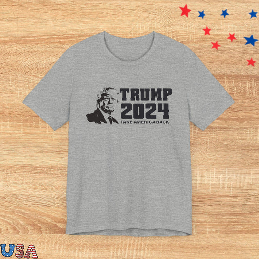 patriotic stars T-Shirt Athletic Heather / XS Trump 2024