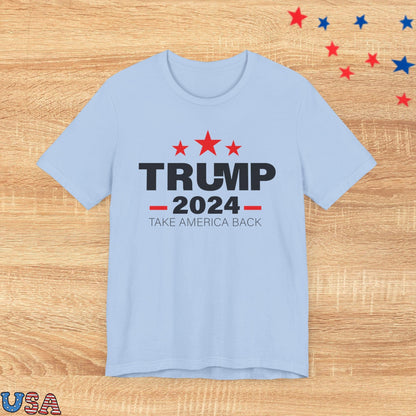 patriotic stars T-Shirt Baby Blue / XS Trump 2024 Red Stars