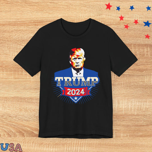 patriotic stars T-Shirt Black / XS Trump 2024 Superman