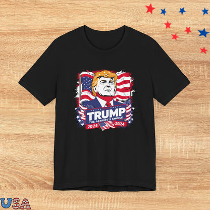 patriotic stars T-Shirt Black / XS Trump The Patriot's Choice 2024
