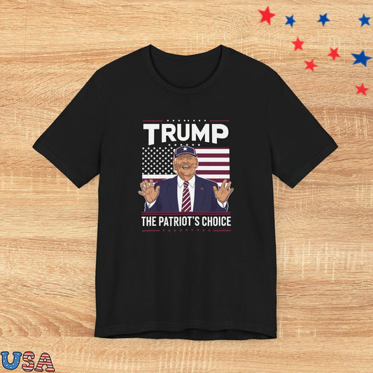 patriotic stars T-Shirt Black / XS Trump The Patriot's Choice
