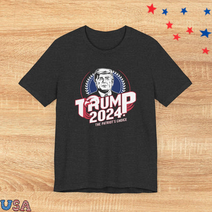 patriotic stars T-Shirt Dark Grey Heather / XS Trump 2024 The patriot's Choice