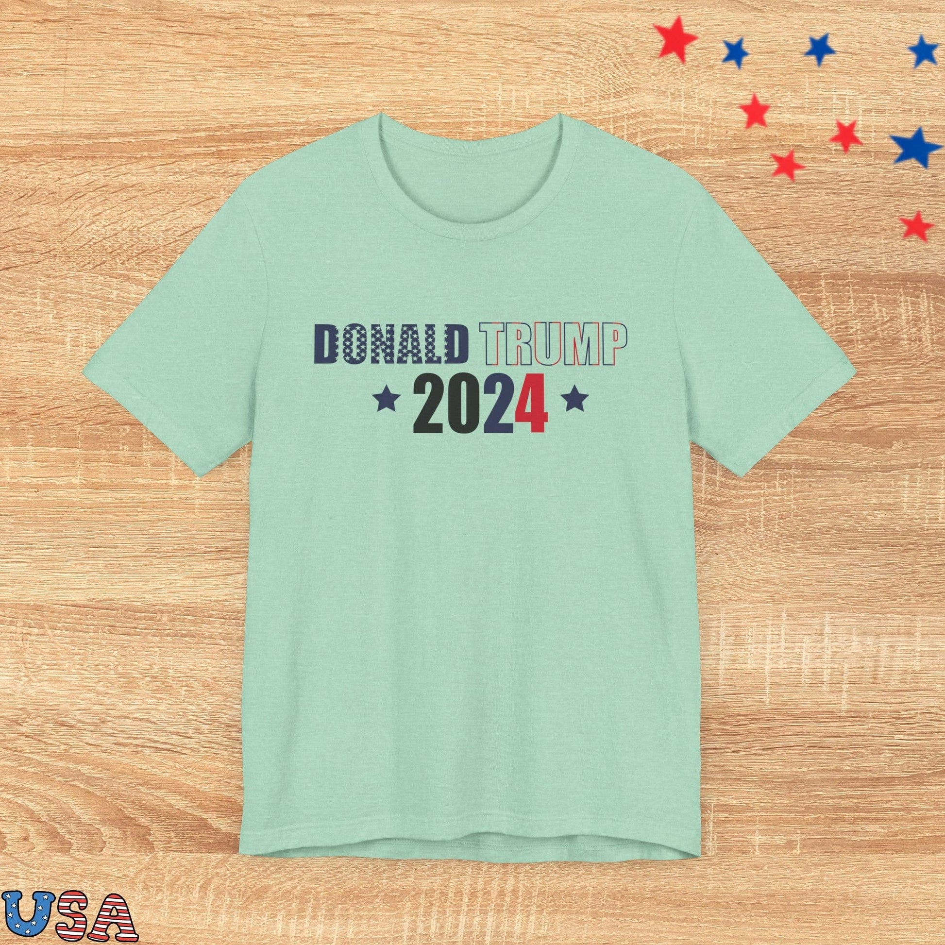patriotic stars T-Shirt Donald Trump 2024 Red Blue