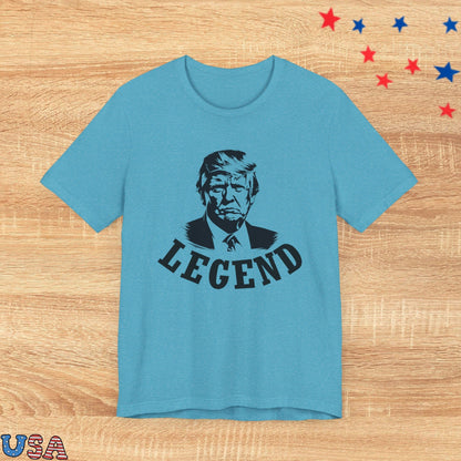 patriotic stars T-Shirt Heather Aqua / XS Trump Is Legend