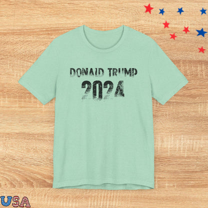 patriotic stars T-Shirt Heather Mint / XS Donald Trump 2024