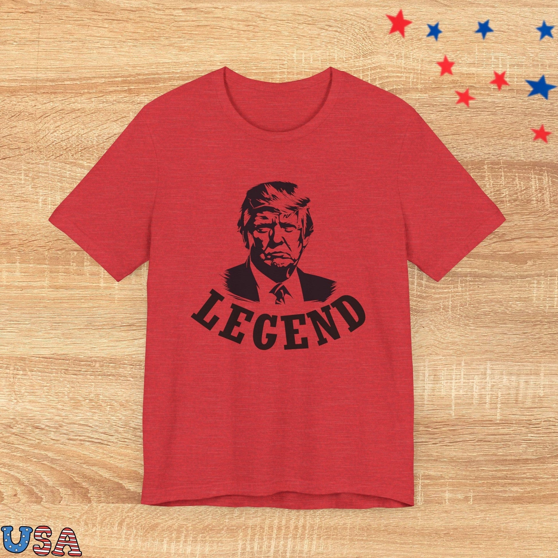patriotic stars T-Shirt Heather Red / XS Trump Is Legend