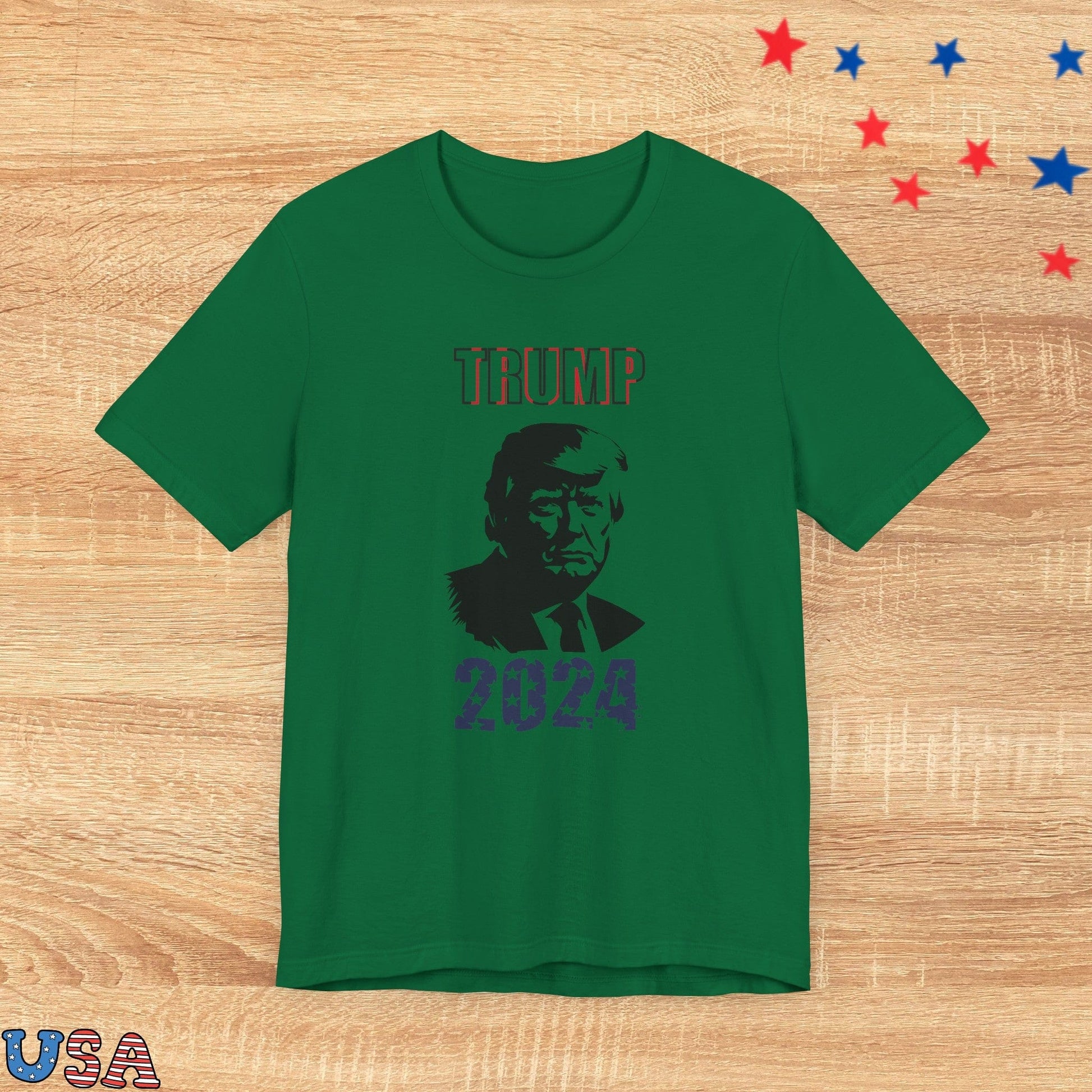 patriotic stars T-Shirt Kelly / XS Trump 2024