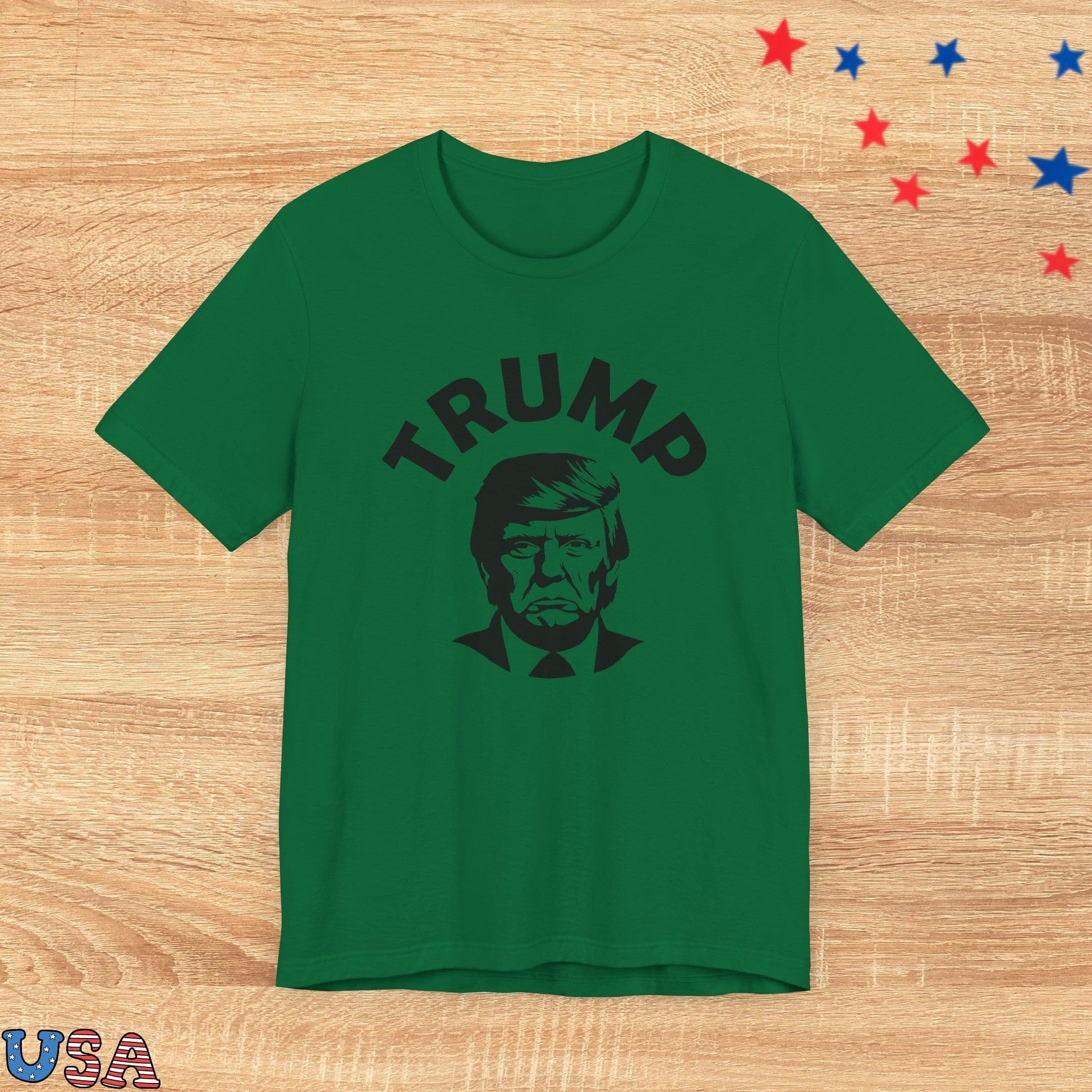 patriotic stars T-Shirt Kelly / XS Trump Angry Face