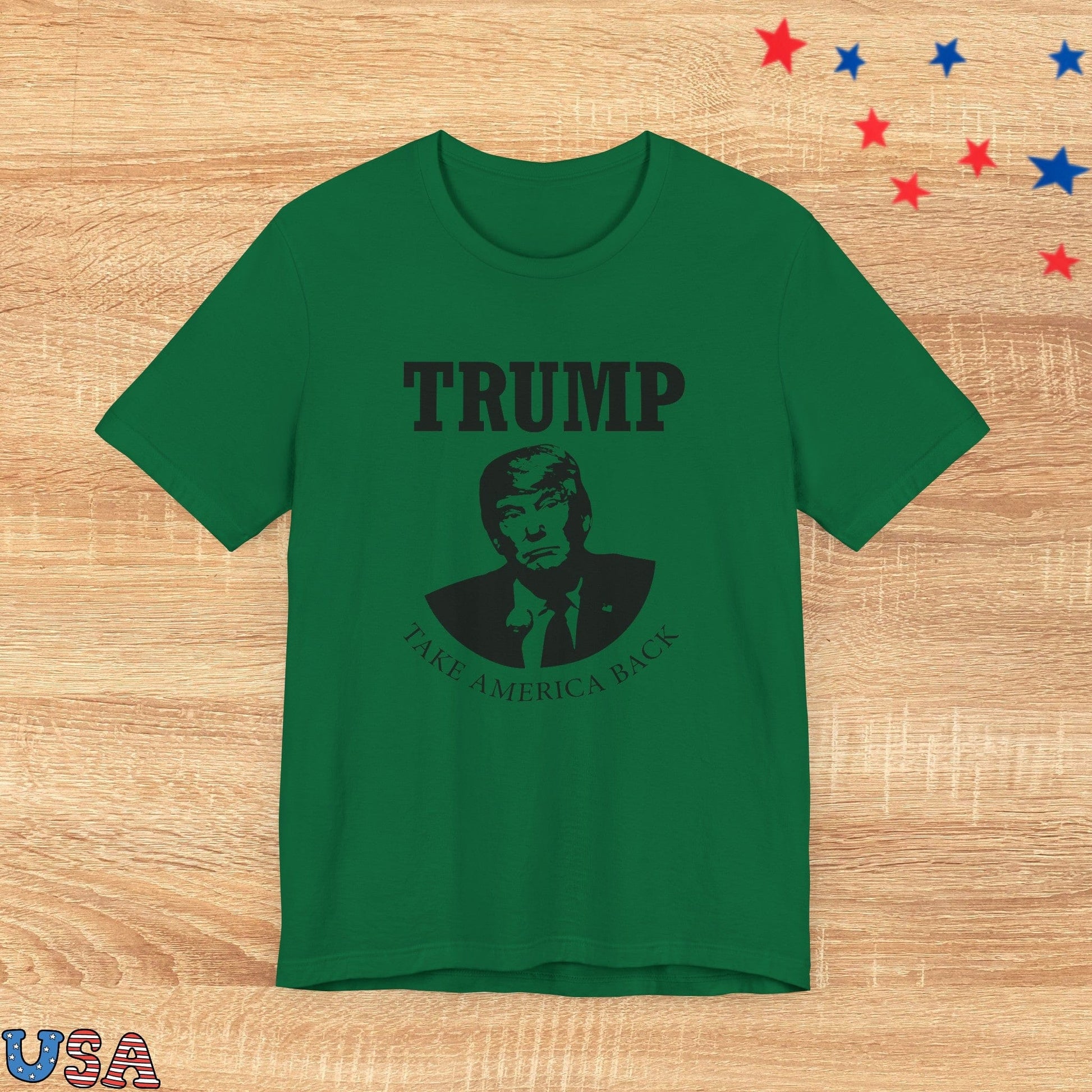 patriotic stars T-Shirt Kelly / XS Trump Take America Back