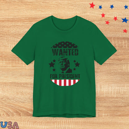 patriotic stars T-Shirt Kelly / XS Wanted for President