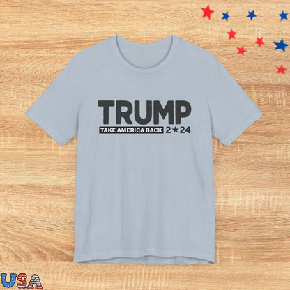 patriotic stars T-Shirt Light Blue / XS Trump Take America Back 2024