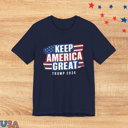 patriotic stars T-Shirt Navy / XS Keep America Great