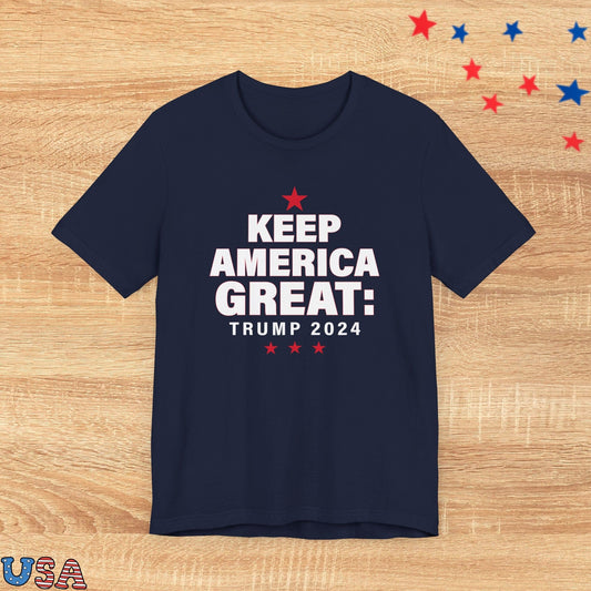 patriotic stars T-Shirt Navy / XS Keep America Great