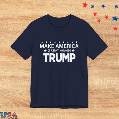 patriotic stars T-Shirt Navy / XS Make America Great Again Trump