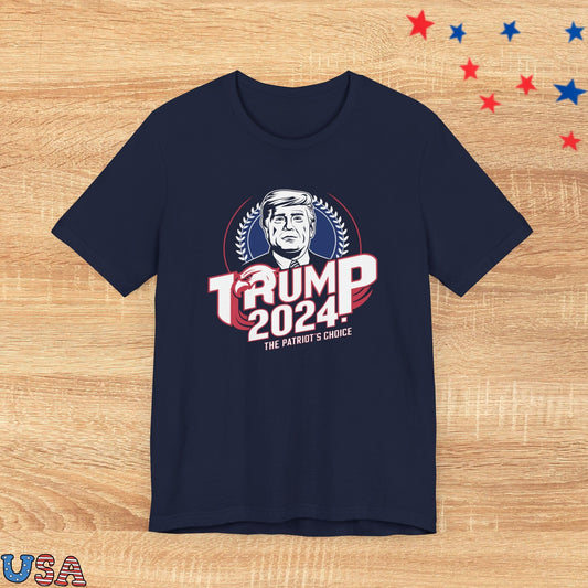 patriotic stars T-Shirt Navy / XS Trump 2024 The patriot's Choice