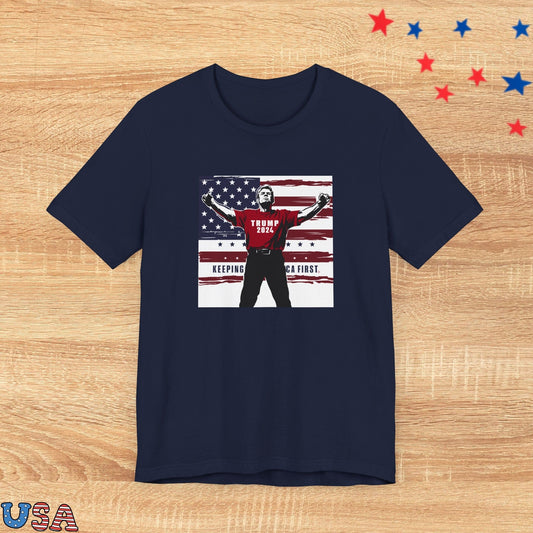 patriotic stars T-Shirt Navy / XS Trump Hero