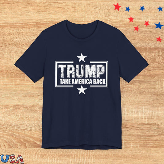patriotic stars T-Shirt Navy / XS Trump Take America Back