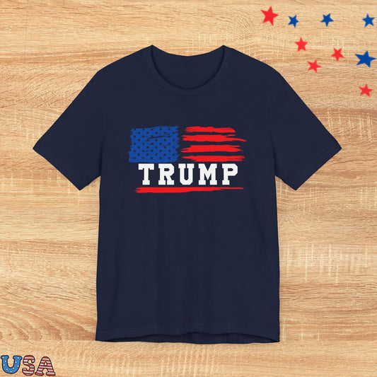 patriotic stars T-Shirt Navy / XS Trump USA Flag
