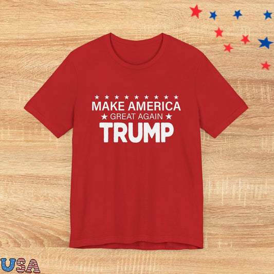 patriotic stars T-Shirt Red / XS Make America Great Again Trump