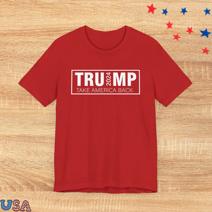 patriotic stars T-Shirt Red / XS Trump 2024 Take America Back