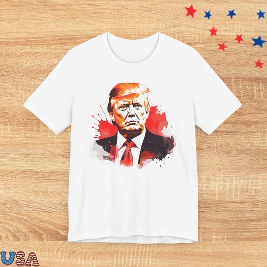 patriotic stars T-Shirt White / S Trump 2024