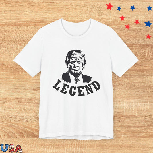 patriotic stars T-Shirt White / S Trump Is Legend