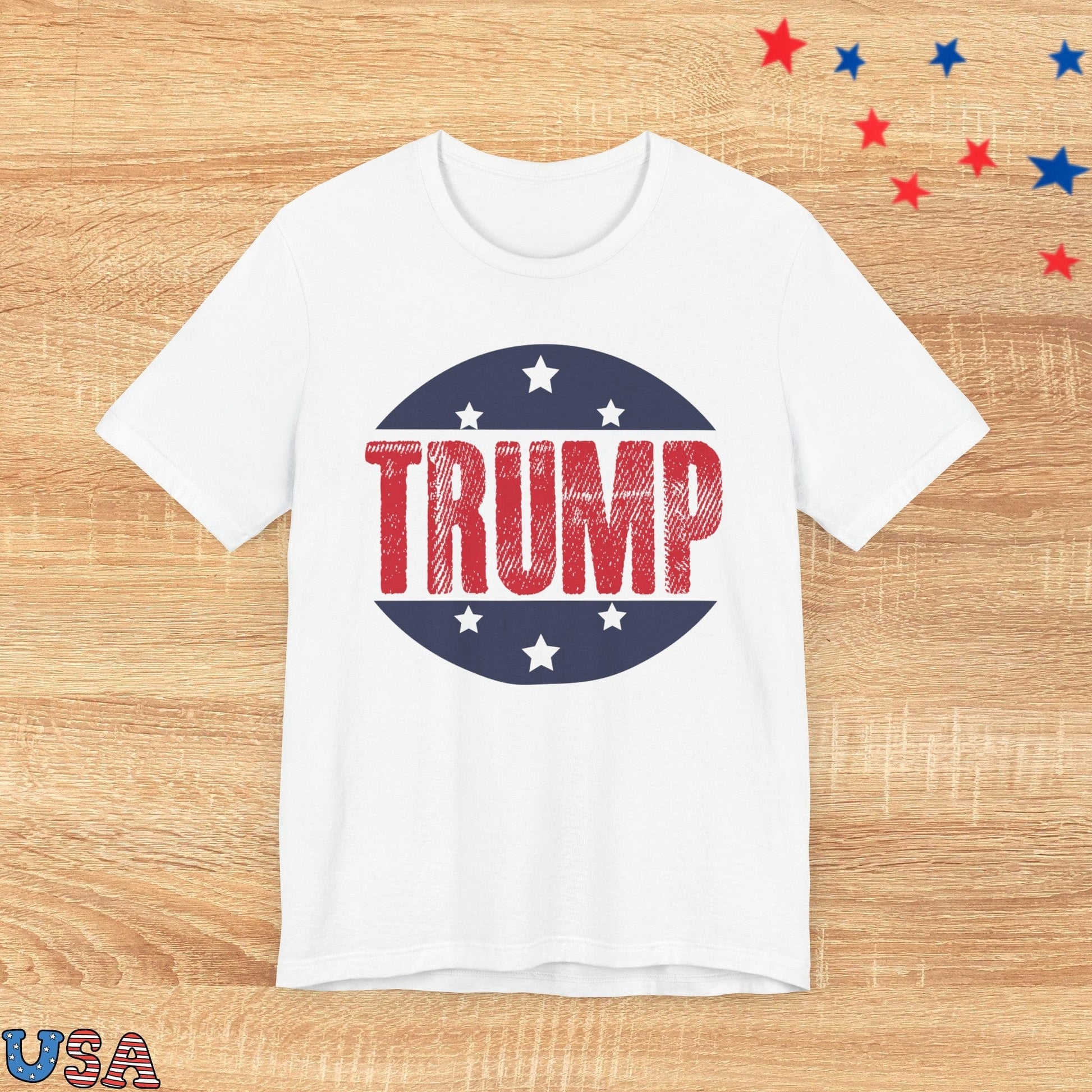 patriotic stars T-Shirt White / S Trump Stars