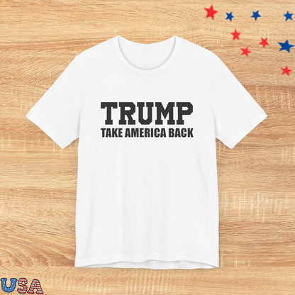 patriotic stars T-Shirt White / S Trump Take America Back