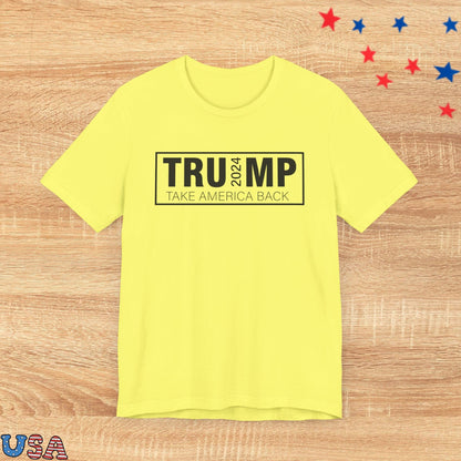 patriotic stars T-Shirt Yellow / XS Trump 2024 Take America Back
